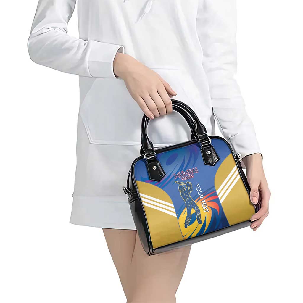Custom Mumbai India Cricket Shoulder Handbag Go Champions