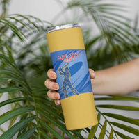 Custom Mumbai India Cricket Skinny Tumbler Go Champions