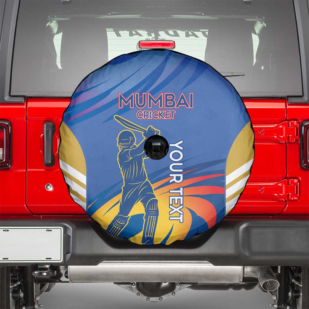 Custom Mumbai India Cricket Spare Tire Cover Go Champions
