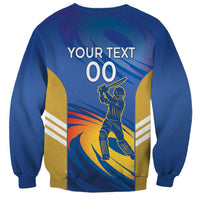 Custom Mumbai India Cricket Sweatshirt Go Champions