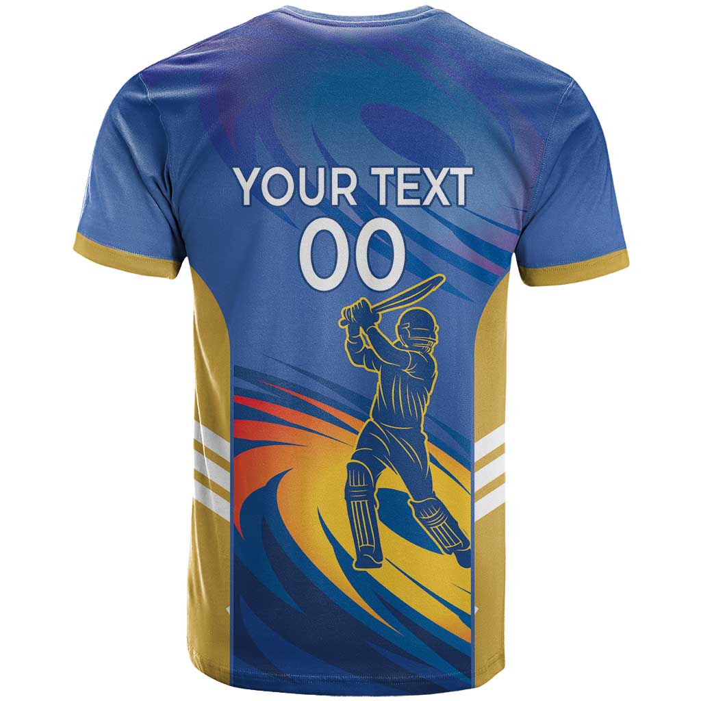 Custom Mumbai India Cricket T Shirt Go Champions