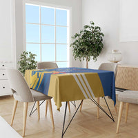 Custom Mumbai India Cricket Tablecloth Go Champions