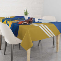 Custom Mumbai India Cricket Tablecloth Go Champions