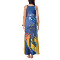 Custom Mumbai India Cricket Tank Maxi Dress Go Champions