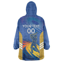 Custom Mumbai India Cricket Wearable Blanket Hoodie Go Champions