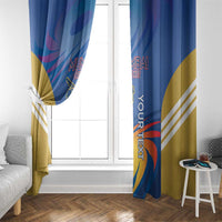 Custom Mumbai India Cricket Window Curtain Go Champions