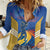 Custom Mumbai India Cricket Women Casual Shirt Go Champions