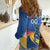 Custom Mumbai India Cricket Women Casual Shirt Go Champions