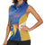 Custom Mumbai India Cricket Women Sleeveless Polo Shirt Go Champions