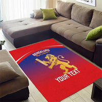 Custom Bengaluru India Cricket Area Rug Go Champions