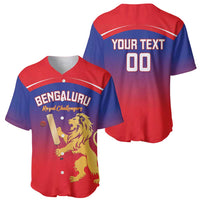 Custom Bengaluru India Cricket Baseball Jersey Go Champions
