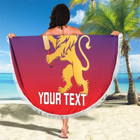 Custom Bengaluru India Cricket Beach Blanket Go Champions