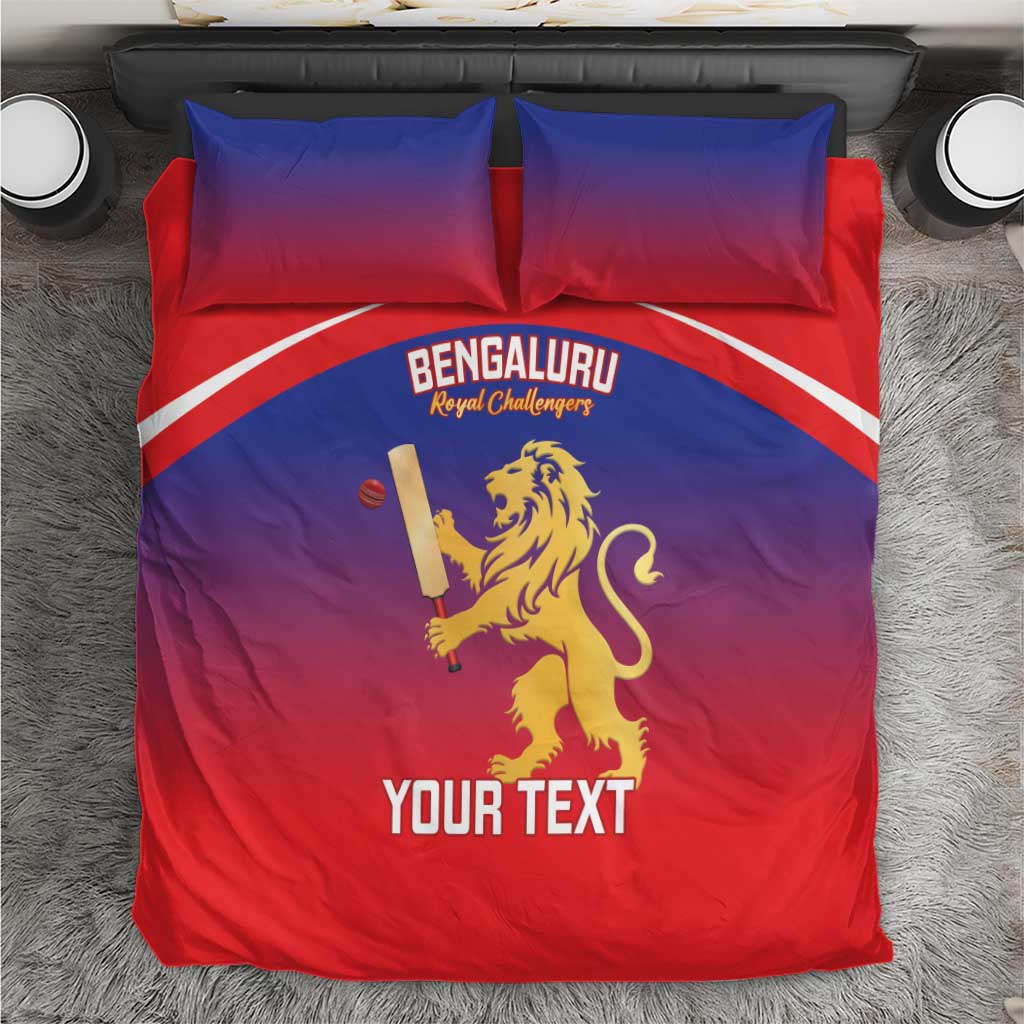 Custom Bengaluru India Cricket Bedding Set Go Champions