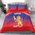 Custom Bengaluru India Cricket Bedding Set Go Champions