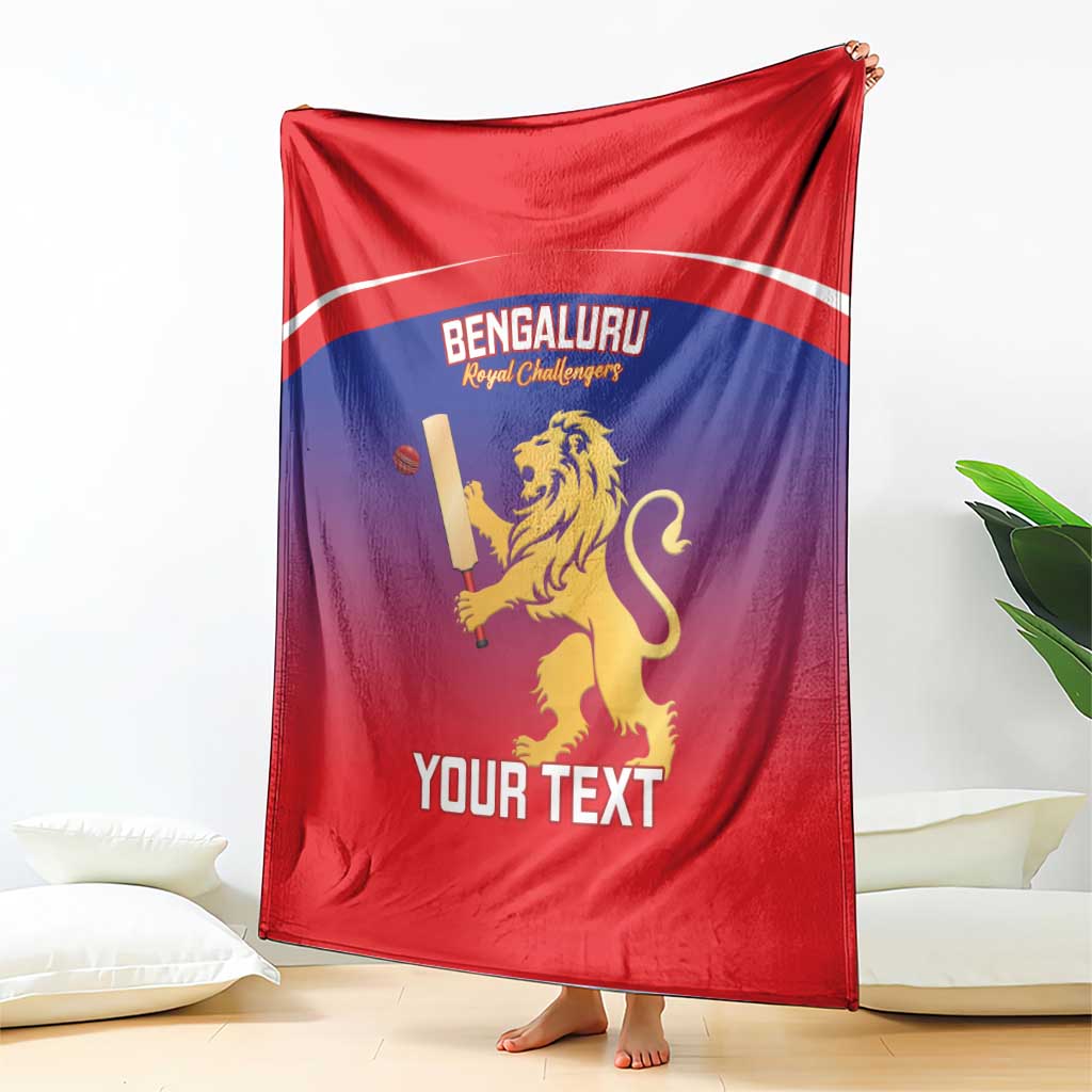 Custom Bengaluru India Cricket Blanket Go Champions