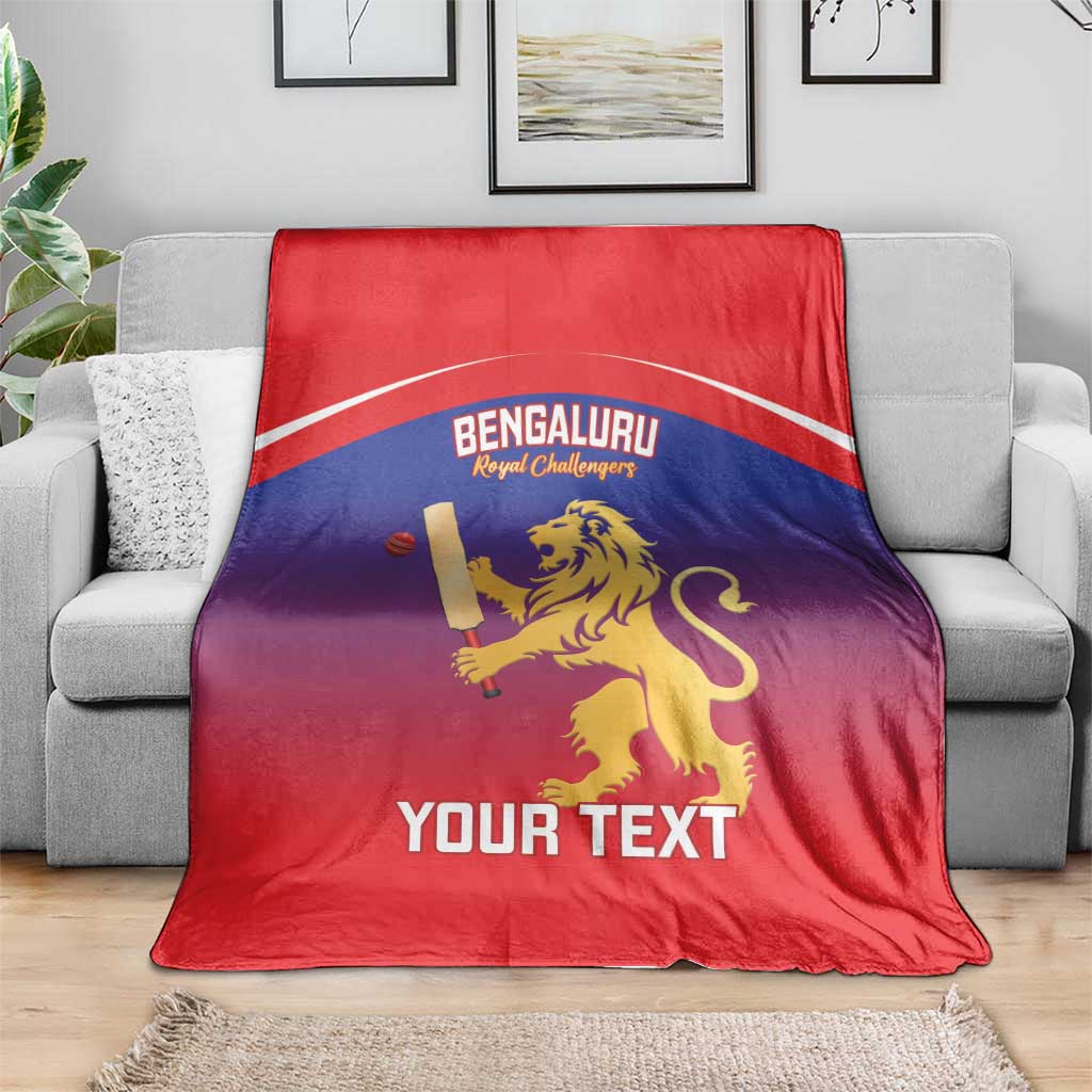 Custom Bengaluru India Cricket Blanket Go Champions