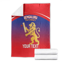 Custom Bengaluru India Cricket Blanket Go Champions