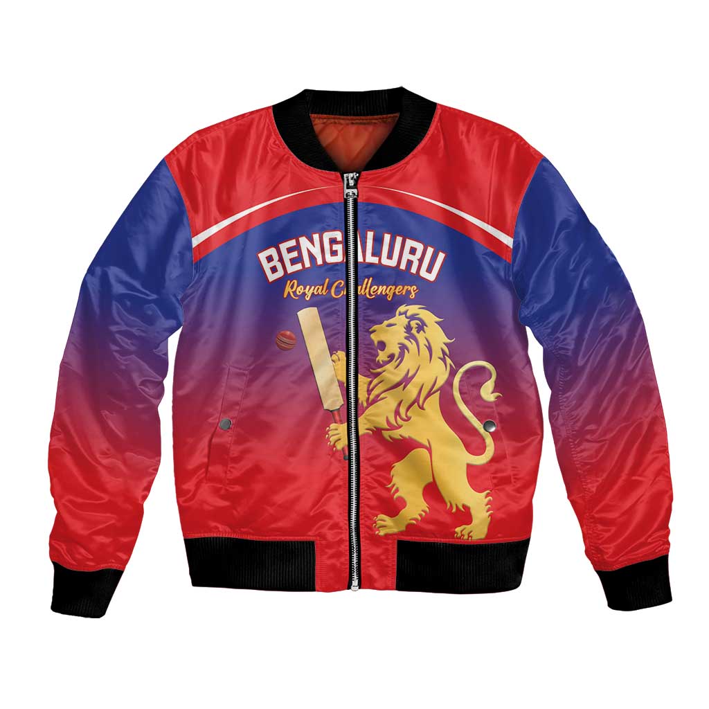 Custom Bengaluru India Cricket Bomber Jacket Go Champions