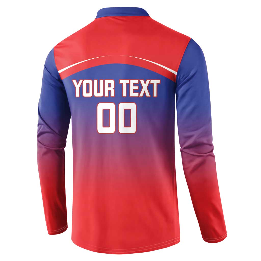 Custom Bengaluru India Cricket Button Sweatshirt Go Champions