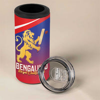 Custom Bengaluru India Cricket 4 in 1 Can Cooler Tumbler Go Champions