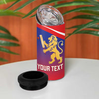 Custom Bengaluru India Cricket 4 in 1 Can Cooler Tumbler Go Champions