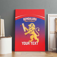 Custom Bengaluru India Cricket Canvas Wall Art Go Champions
