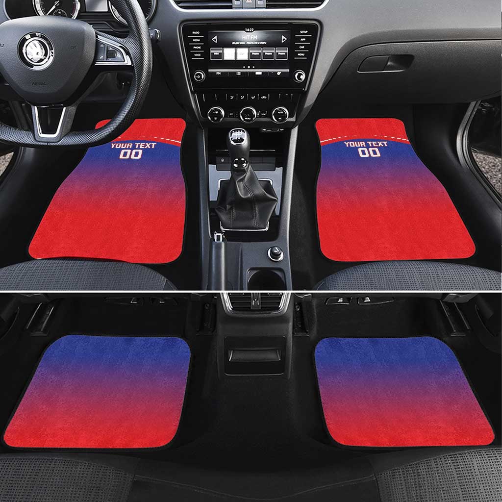 Custom Bengaluru India Cricket Car Mats Go Champions