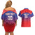 Custom Bengaluru India Cricket Couples Matching Off Shoulder Short Dress and Hawaiian Shirt Go Champions