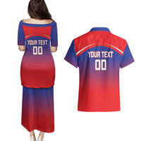 Custom Bengaluru India Cricket Couples Matching Puletasi and Hawaiian Shirt Go Champions