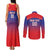 Custom Bengaluru India Cricket Couples Matching Tank Maxi Dress and Long Sleeve Button Shirt Go Champions