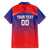Custom Bengaluru India Cricket Family Matching Off The Shoulder Long Sleeve Dress and Hawaiian Shirt Go Champions