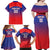 Custom Bengaluru India Cricket Family Matching Off Shoulder Maxi Dress and Hawaiian Shirt Go Champions