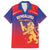 Custom Bengaluru India Cricket Family Matching Off Shoulder Maxi Dress and Hawaiian Shirt Go Champions