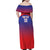 Custom Bengaluru India Cricket Family Matching Off Shoulder Maxi Dress and Hawaiian Shirt Go Champions