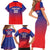 Custom Bengaluru India Cricket Family Matching Short Sleeve Bodycon Dress and Hawaiian Shirt Go Champions