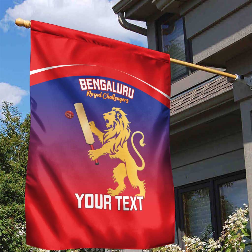 Custom Bengaluru India Cricket Garden Flag Go Champions