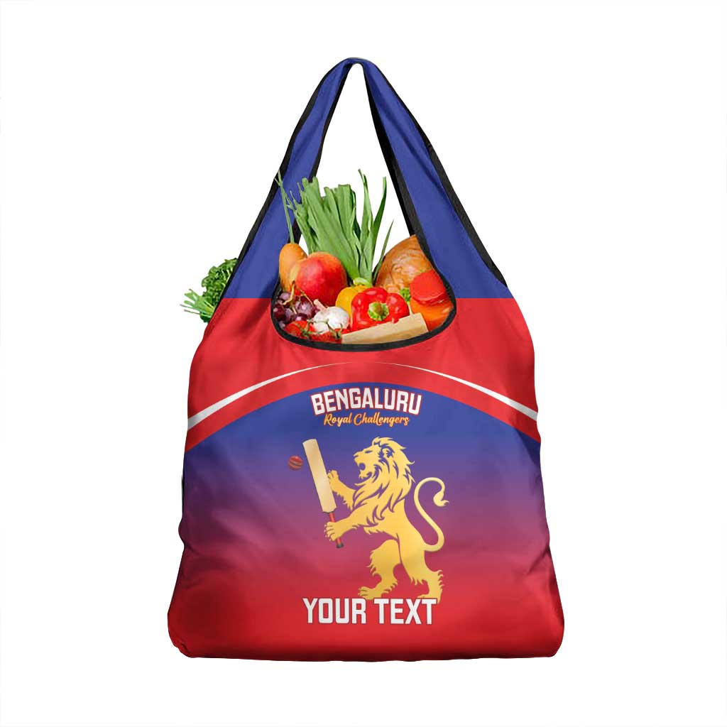 Custom Bengaluru India Cricket Grocery Bag Go Champions