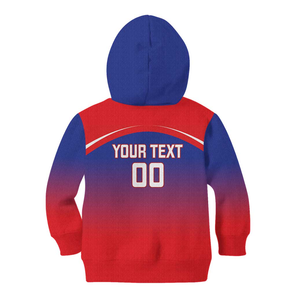 Custom Bengaluru India Cricket Kid Hoodie Go Champions