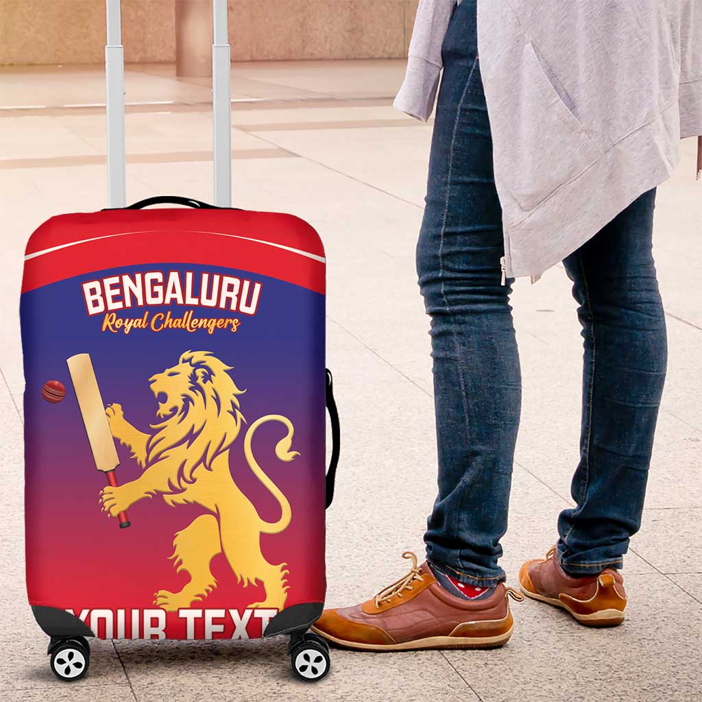 Custom Bengaluru India Cricket Luggage Cover Go Champions