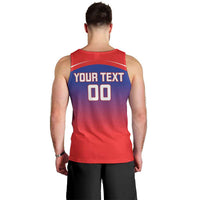 Custom Bengaluru India Cricket Men Tank Top Go Champions