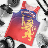 Custom Bengaluru India Cricket Men Tank Top Go Champions