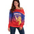 Custom Bengaluru India Cricket Off Shoulder Sweater Go Champions