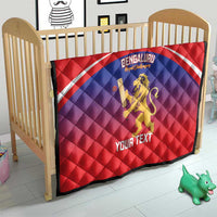 Custom Bengaluru India Cricket Quilt Go Champions