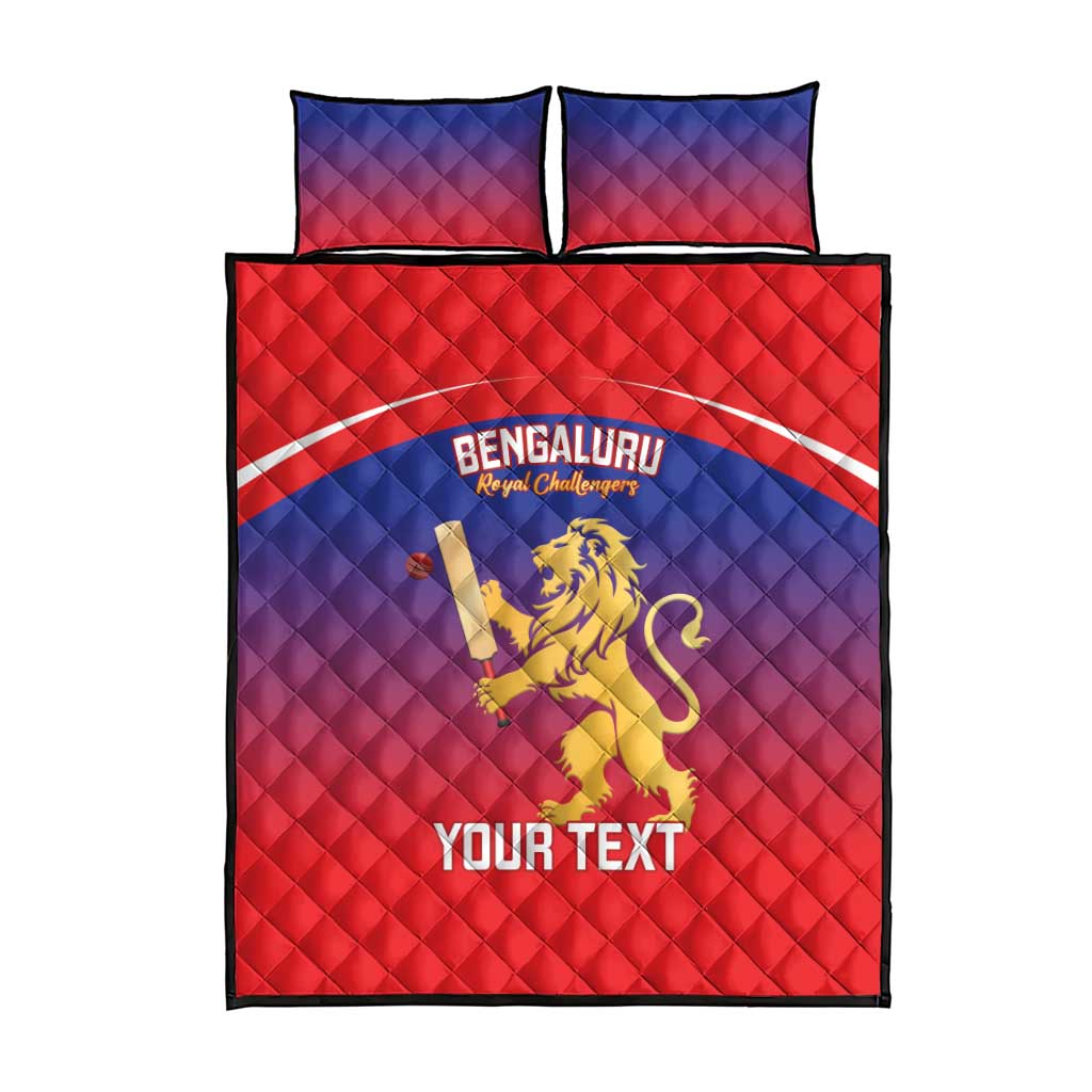 Custom Bengaluru India Cricket Quilt Bed Set Go Champions