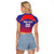Custom Bengaluru India Cricket Raglan Cropped T Shirt Go Champions