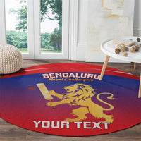 Custom Bengaluru India Cricket Round Carpet Go Champions