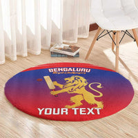 Custom Bengaluru India Cricket Round Carpet Go Champions