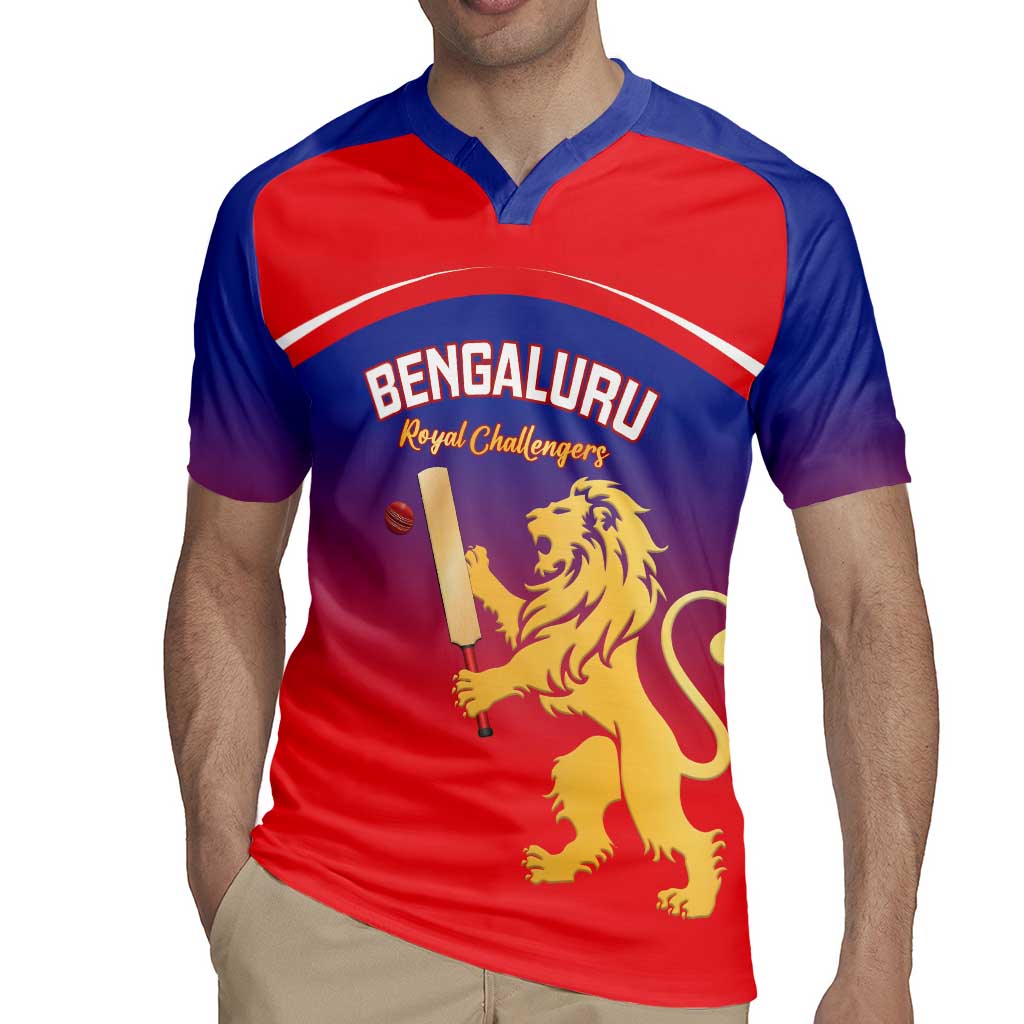 Custom Bengaluru India Cricket Rugby Jersey Go Champions