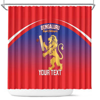 Custom Bengaluru India Cricket Shower Curtain Go Champions