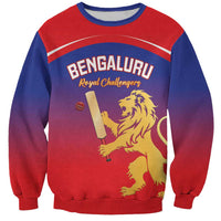 Custom Bengaluru India Cricket Sweatshirt Go Champions